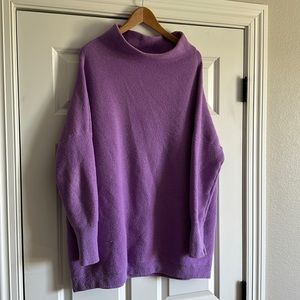 Free People Ottoman Tunic Sweater Purple Lavender